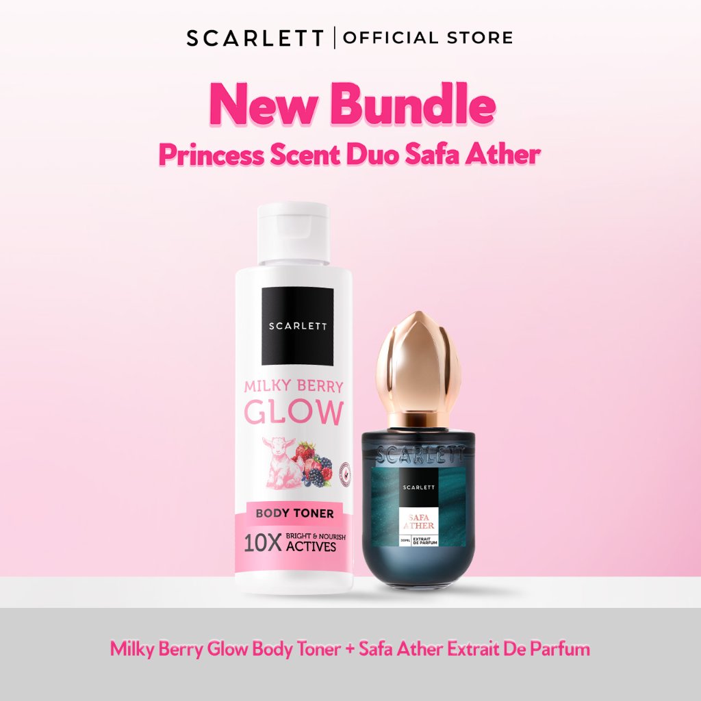 [NEW LAUNCH!] SCARLETT Princess Scent Duo | Body Toner + Extrait De Parfum | Paket Body Care & Parfu