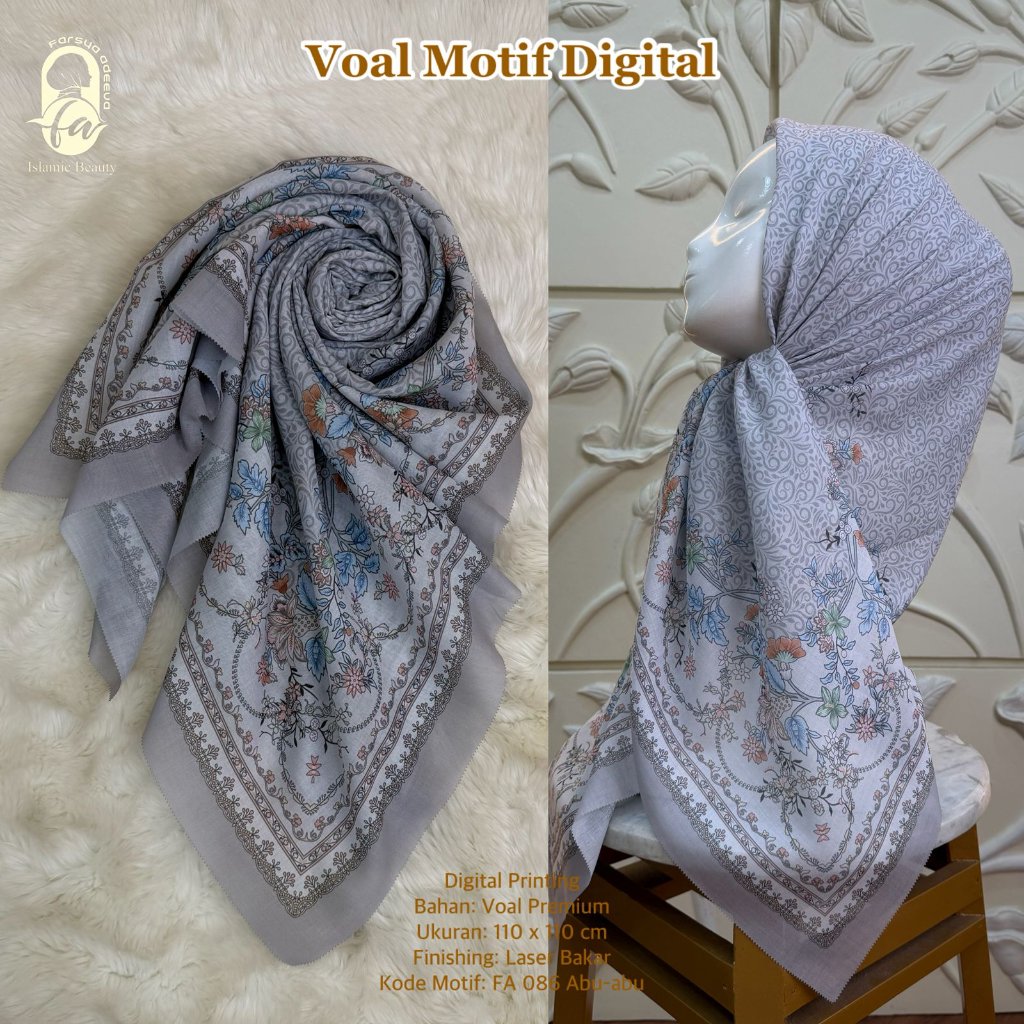 Farsya Adeeva - Voal Motif Digital LC FA 086