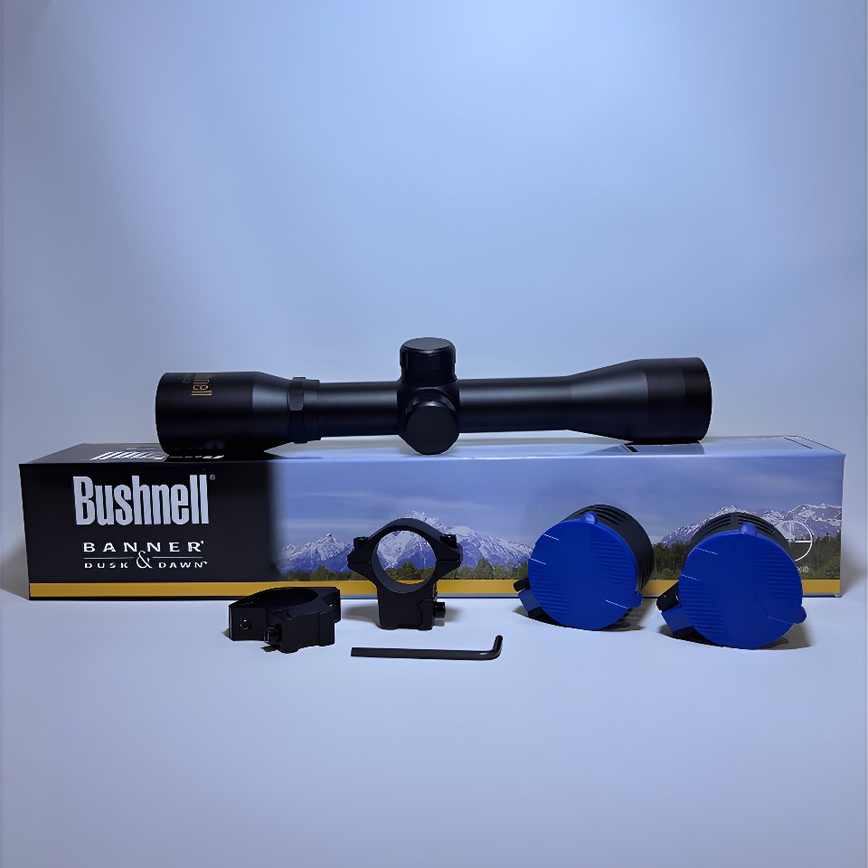 Teleskop bushnell 4x32 fix zoom bahan alumunium
