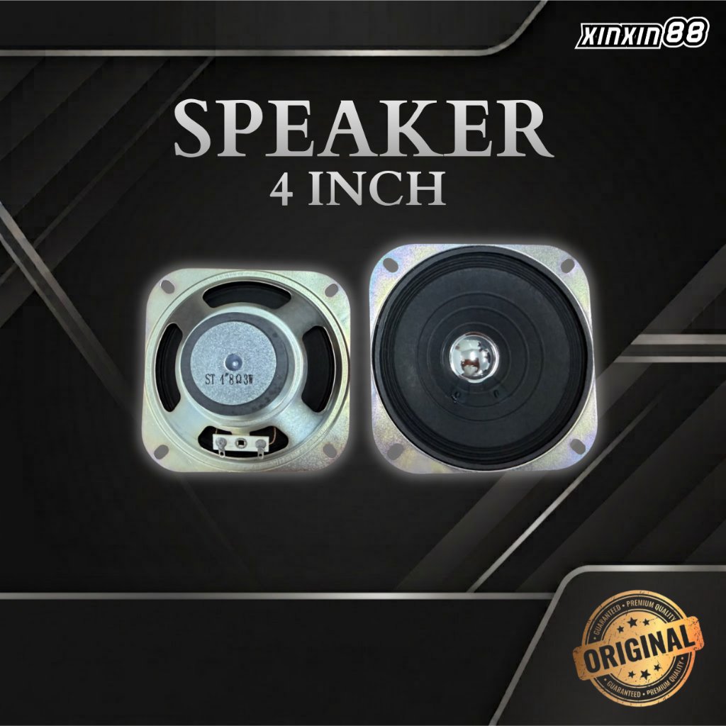 Speaker 4 Inch Woofer Speaker Full Bass Music Original