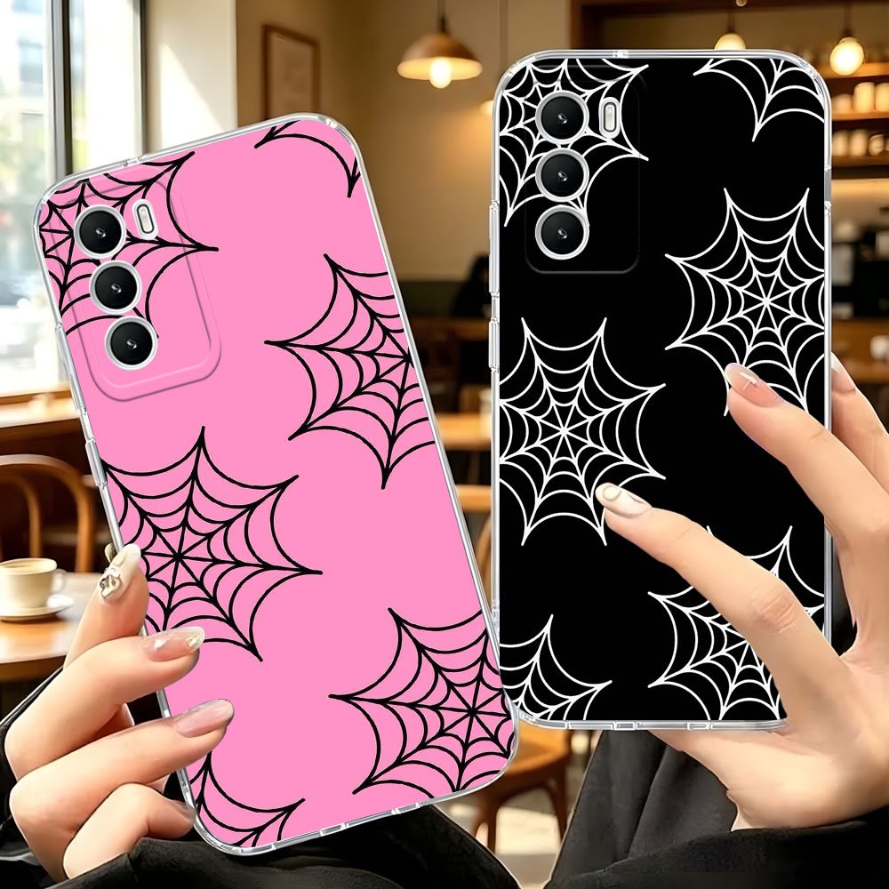 Case HP Motif Pink & Black Aesthetic – Softcase Anti Gores Stylish untuk Berbagai Tipe HP. TYPE HP S