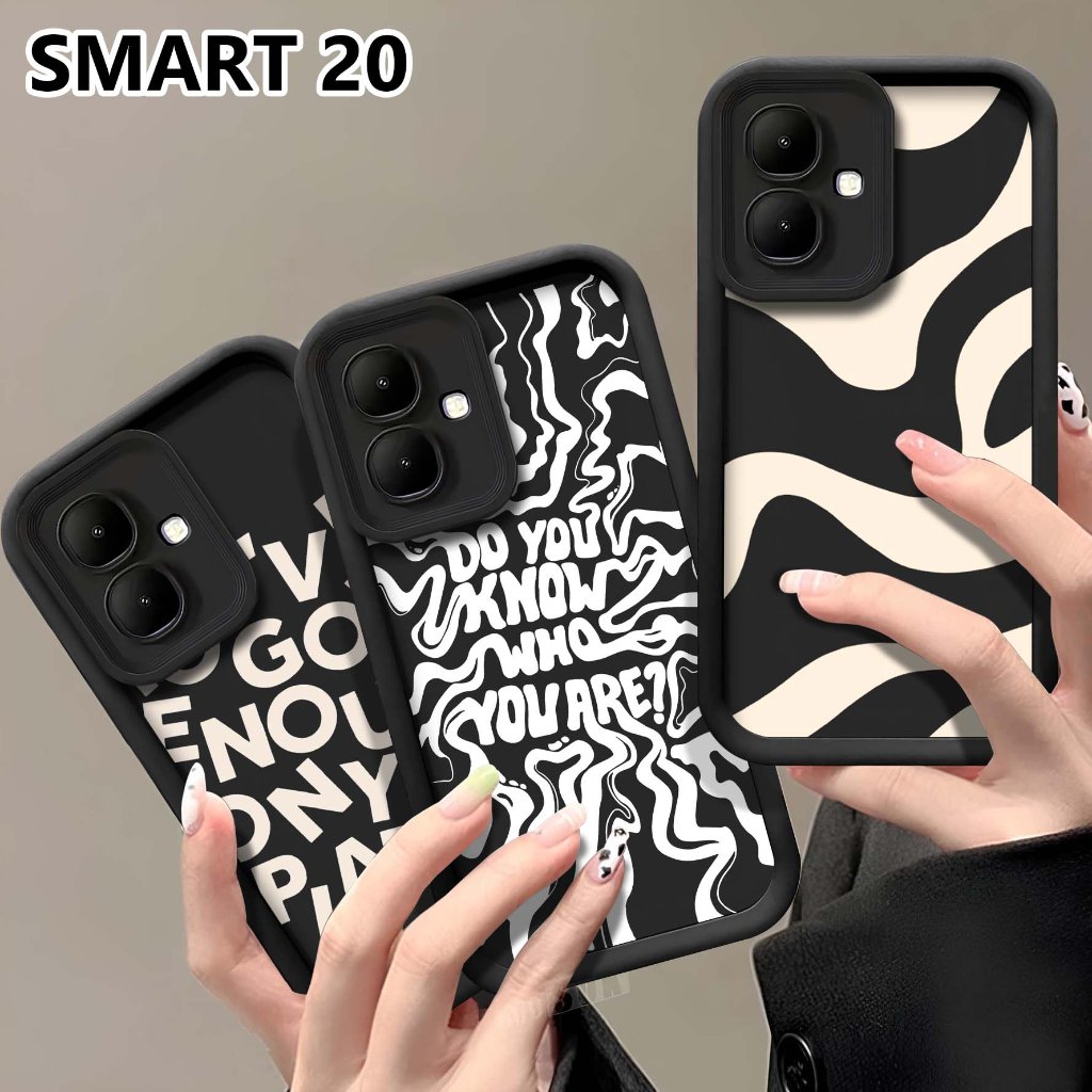Softcase Rubber Pro Camera Timbul For Infinix Smart 20 - Case Timbul Infinix Smart 20- Softcase Infi