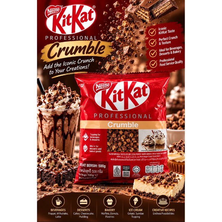 Kit Kat Crumble / Chocolate Crumble Kit Kat / Kit Kat Crumble Professional - 500 Gram
