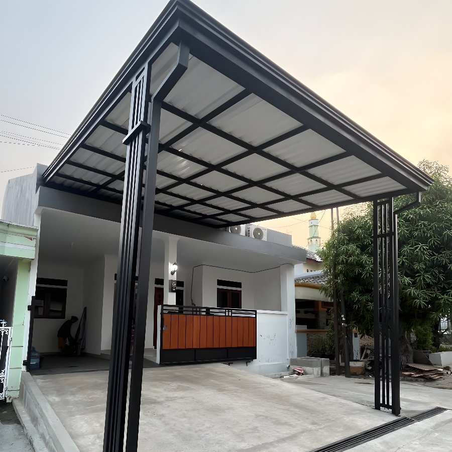Kanopi UPVC Bekasi Terpasang