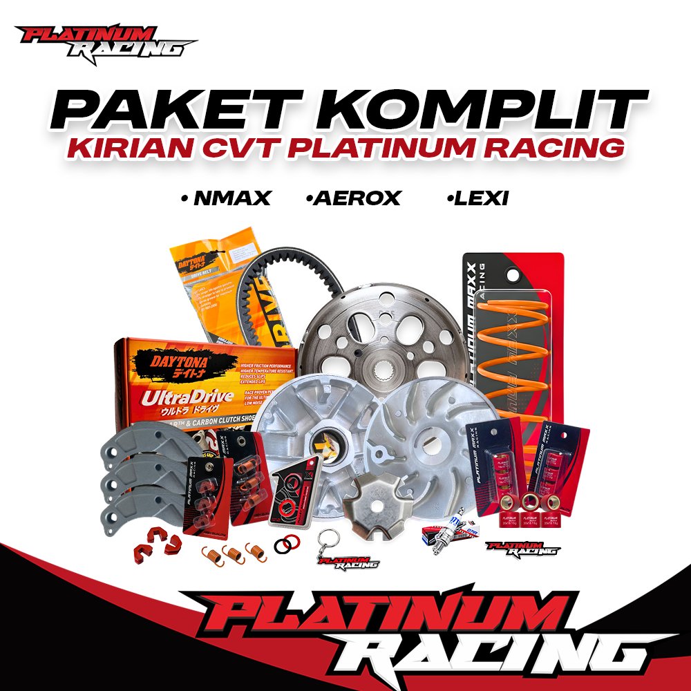 PAKET KIRIAN CVT FULL KOMPLIT NMAX 155 - UPGRADE CVT YAMAHA AEROX RACING ORI - NMAX 2015 - 2019 BY P