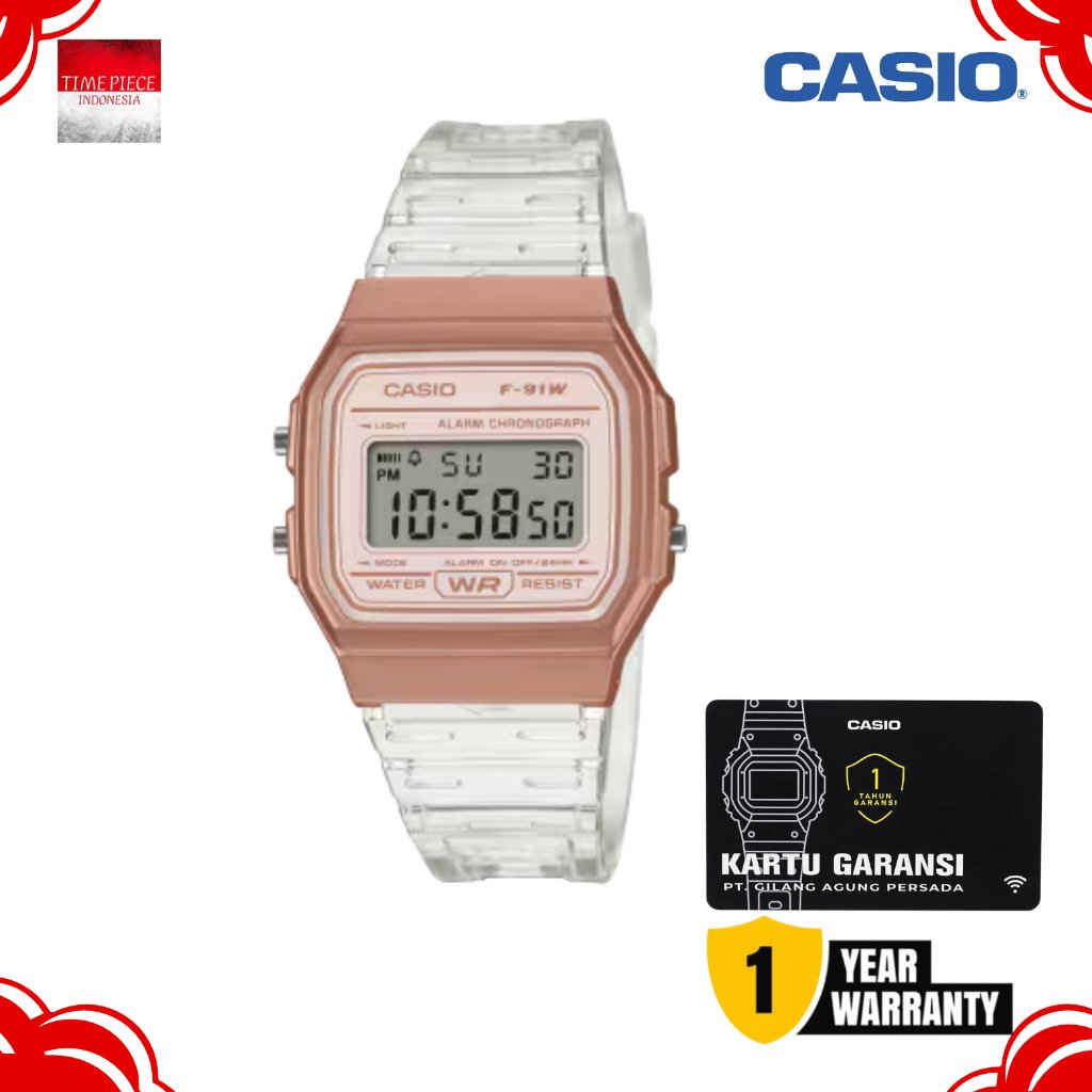 CASIO DIGITAL F-91WS-7A3DF / CASIO F91WS-7A3 ORIGINAL & GARANSI