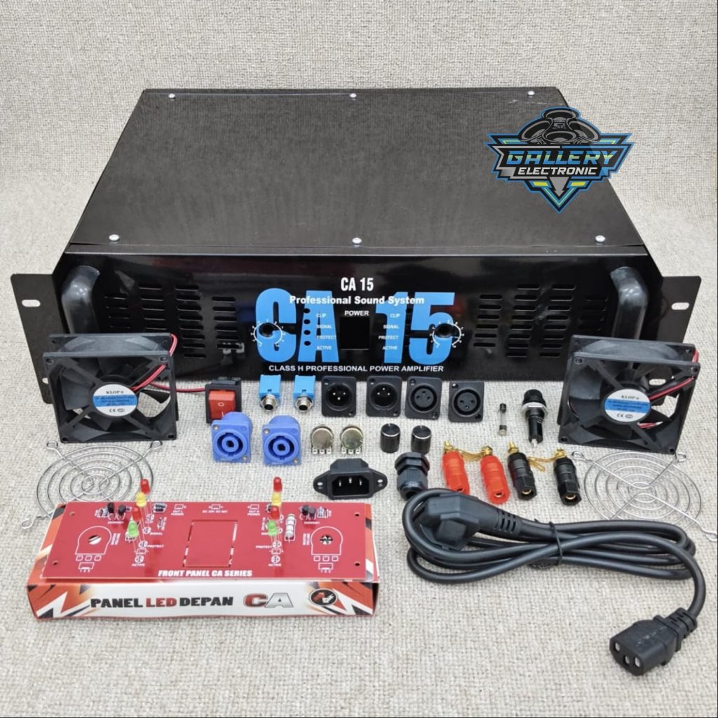 Box Power Amplifier CA-15 / Bok Power 2 Chanel CA 15 Bahan Plat Besi