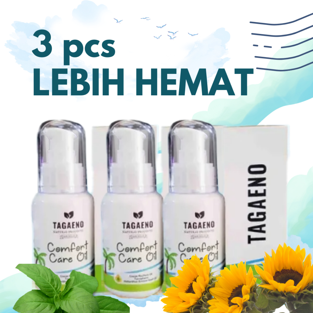 TRIPLE PACKAGE - 3 pcs TAGAENO CALMING OIL LEBIH HEMAT - TAGAENO Comfort Oil Minyak alami untuk mere