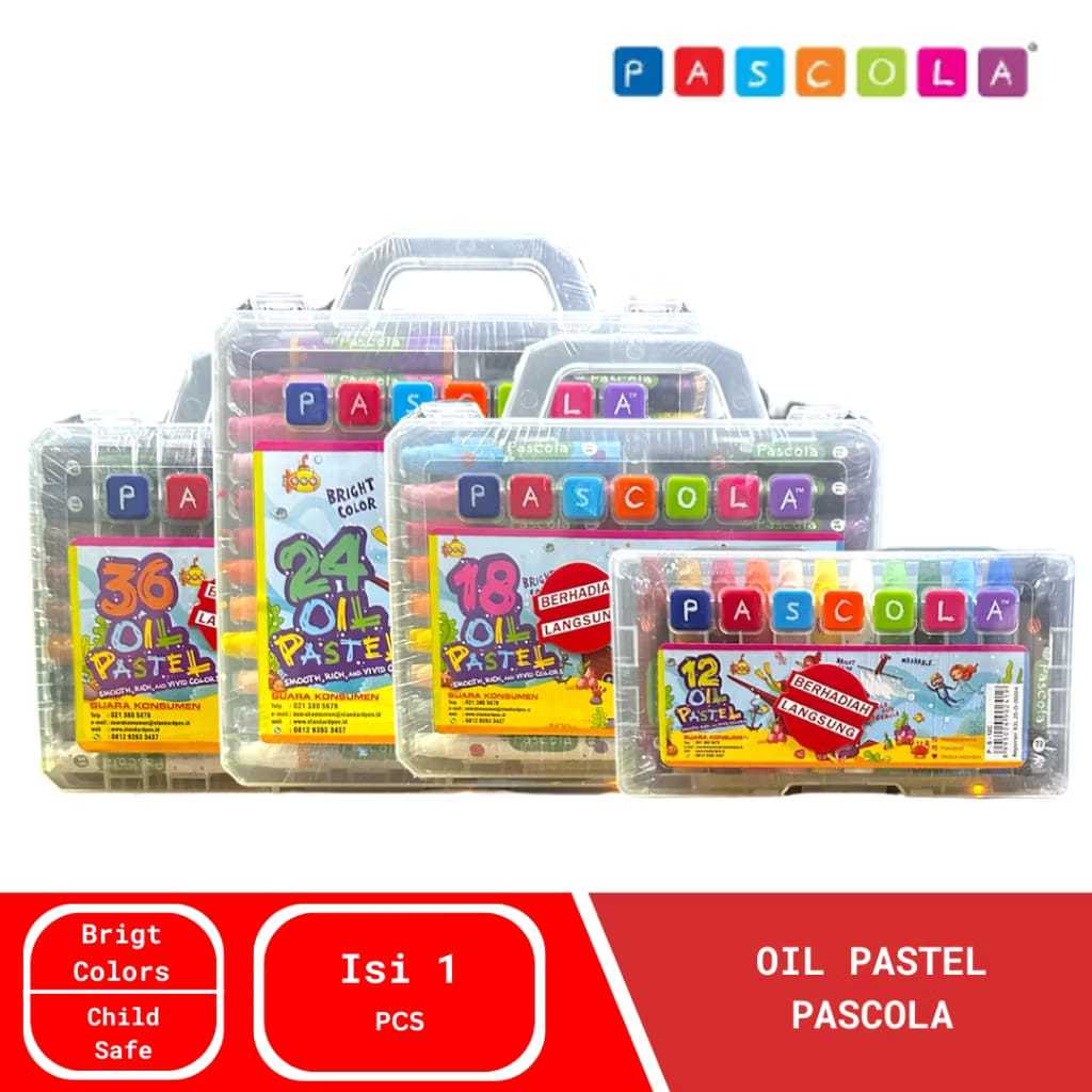 

CRAYON | OIL PASTEL PASCOLA ISI 24 WARNA/CRAYON 12 PASCOLA METALIC