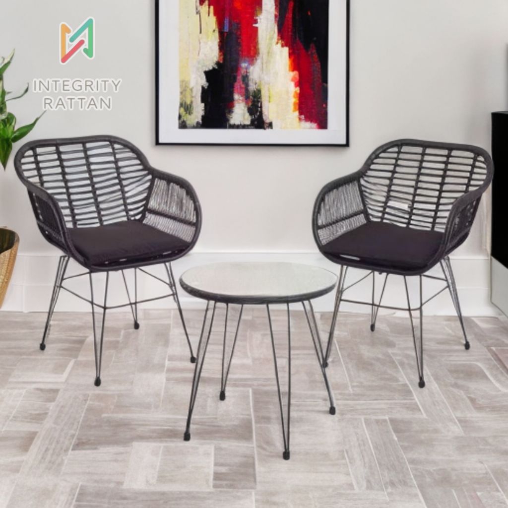 Kursi Teras Caffe Rotan Sintetis furniture Estetik