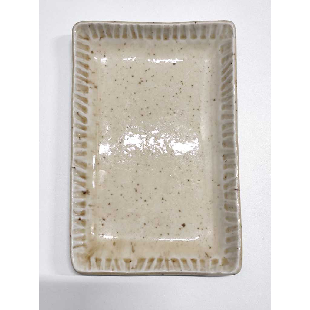 Piring Keramik Kotak Sedang Premium Jepang - Motif 1