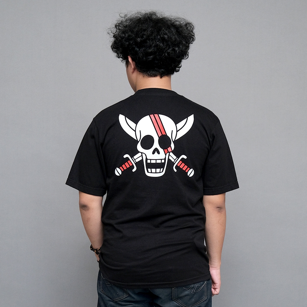 Kepsnime -  Kaos Akagami No Shank logo - Kaos Anime - Kaos One Piece - Cotton Combed 24s - Unisex