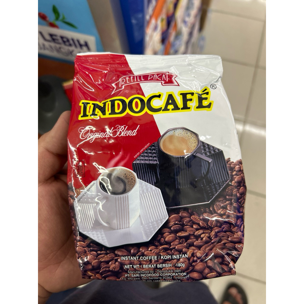 

Indocafe refill pack original blend 180gr