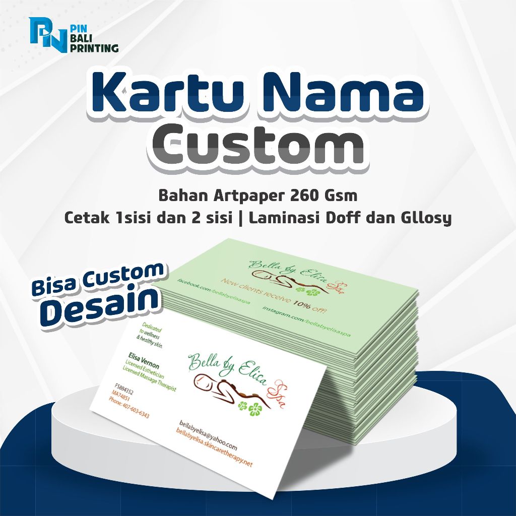 

Cetak Kartu Nama 1sisi dan 2sisi Free Box
