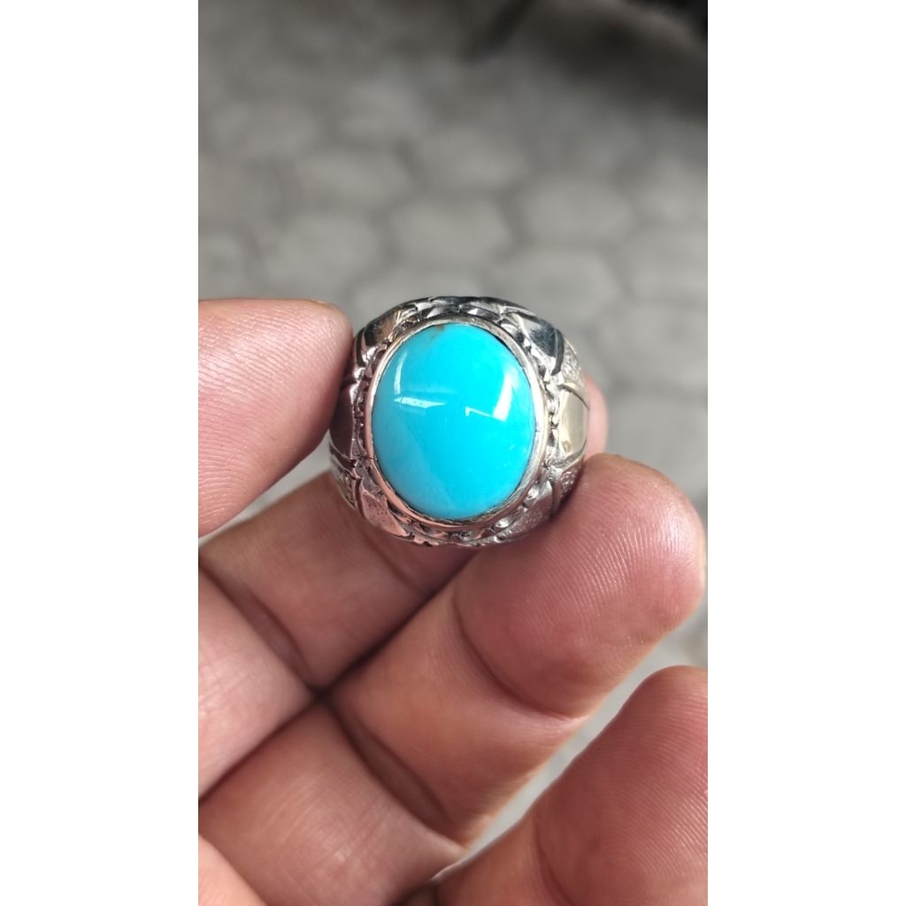 CINCIN PIRUS PERSIA BIRU POLOS MENYALA