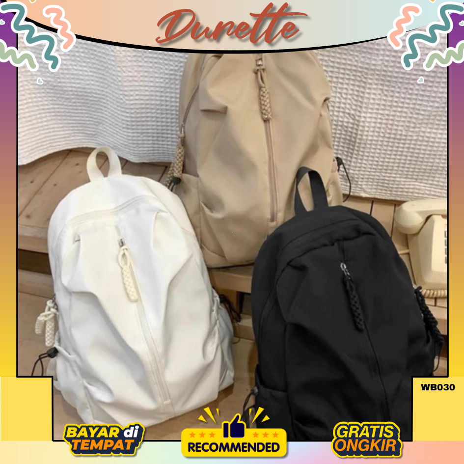 (WB030) Tas Fashion ORIGINAL Impor backpack wanita korea Tas Ransel Laptop Kerja Sekolah Anti Air