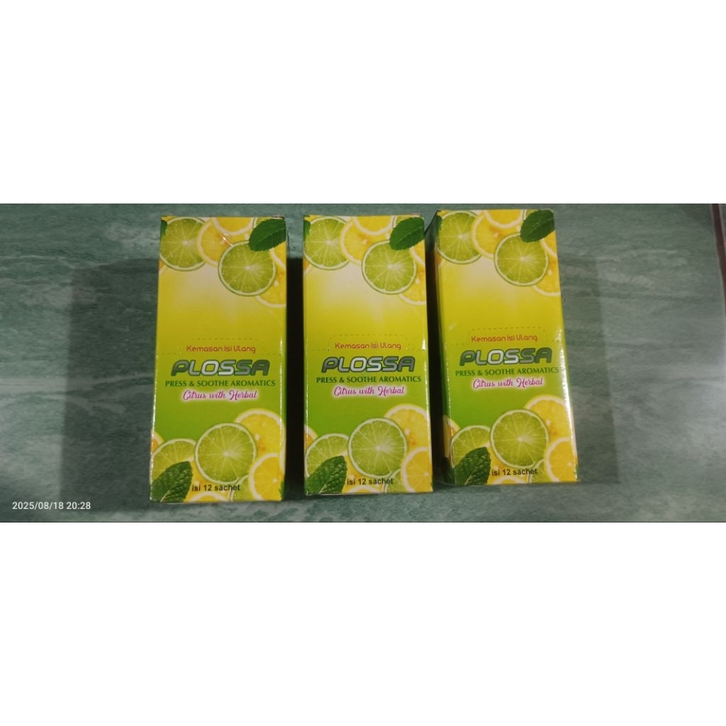 REFFIL PLOSSA SACHET CITRUS ISI 12