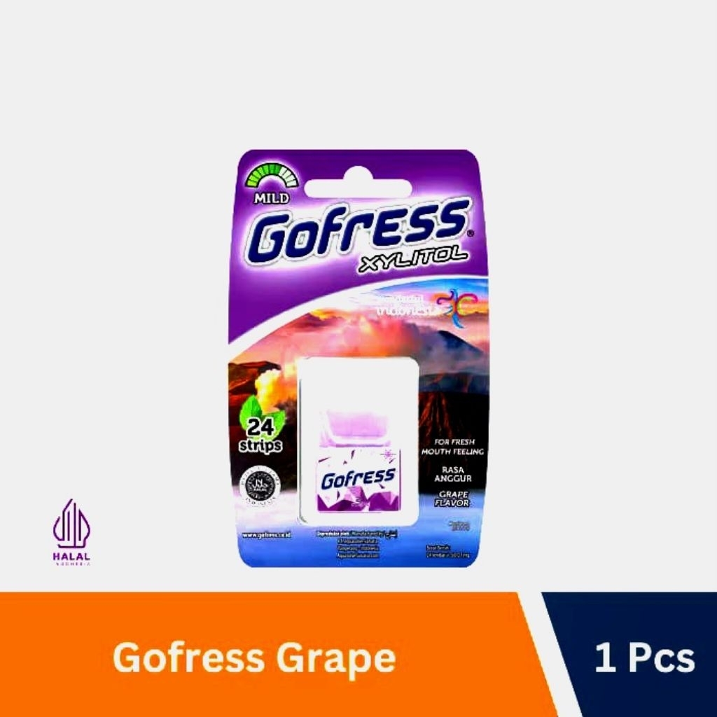 

Gofresh perment mint tipis 24 lembar rasa anggur