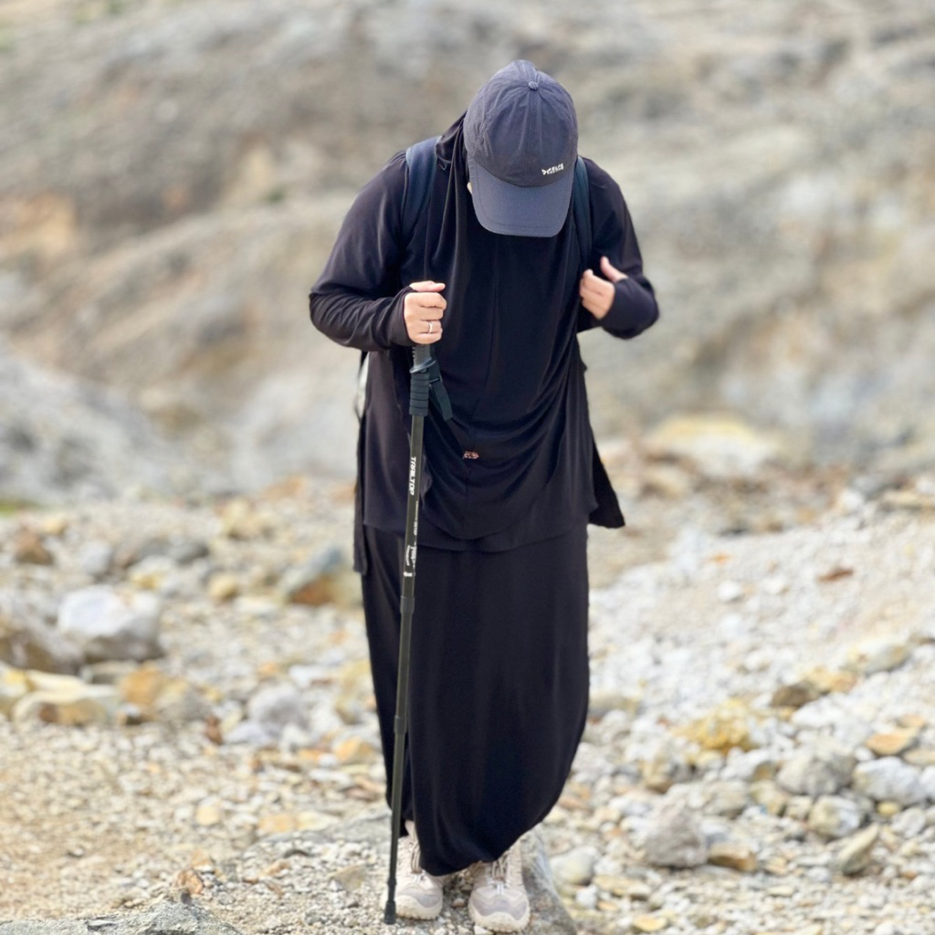 HijabByDara - Gamis Olahraga Muslimah Syari Bahan Jersey Ity Gamis Olahraga Set Hijab Sport