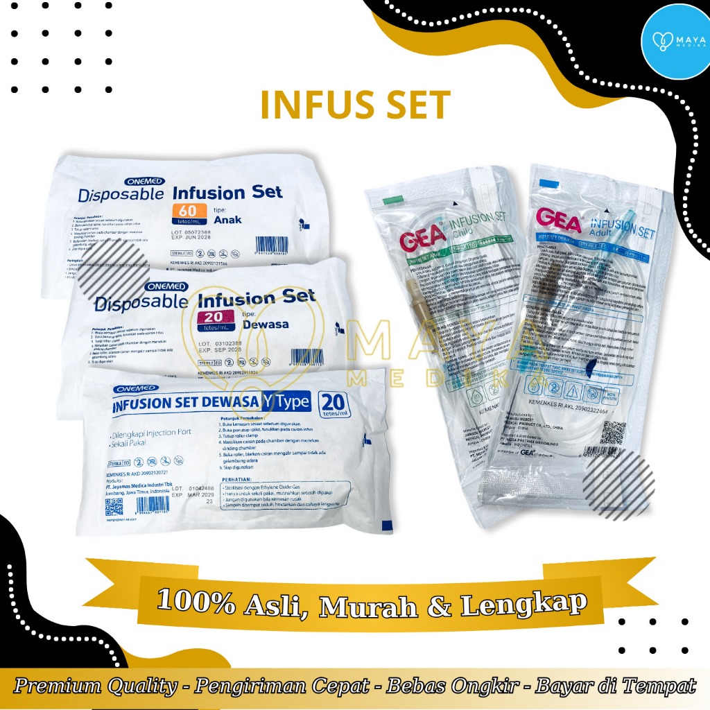 Infus Set Dewasa dan Anak PCS