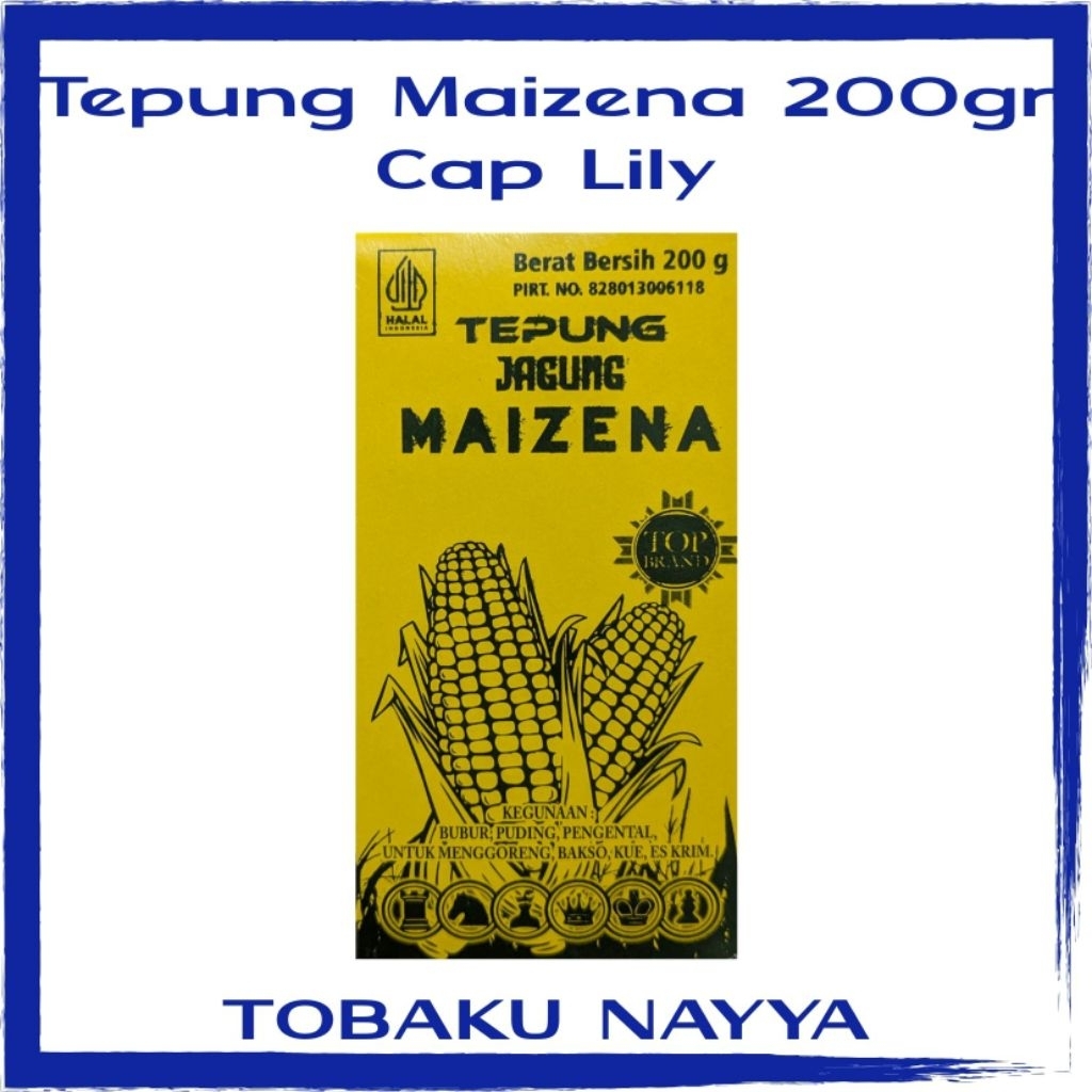 

Tepung Maizena 200gr - Tepung Jagung Maizena Cap Lily