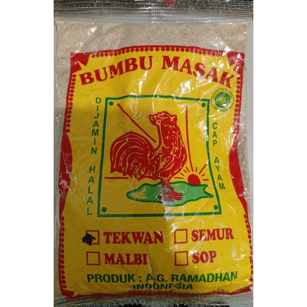 

Bumbu Tekwan Cap Ayam Kemasan Jumbo 250G