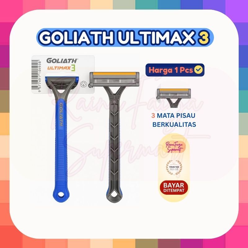 Pisau Cukur Kumis Jenggot VOXY Goliath Ultimax 3 [] harga 1 PCS []  Triple Blade Anti Karat [] RFS