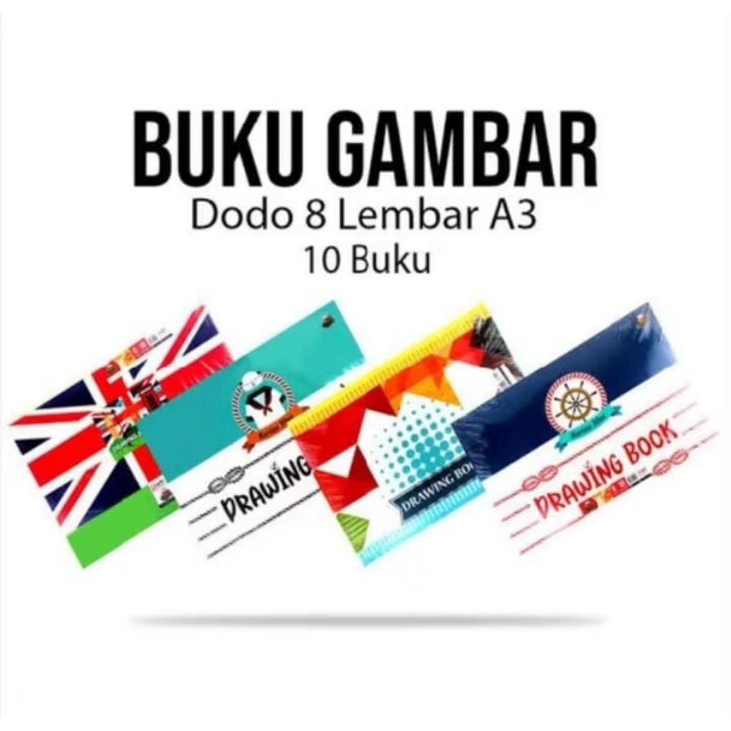 

BUKU GAMBAR DODO A3 PAK / DRAWING BOOK DODO A3 (PAK / ISI 10 BUKU)