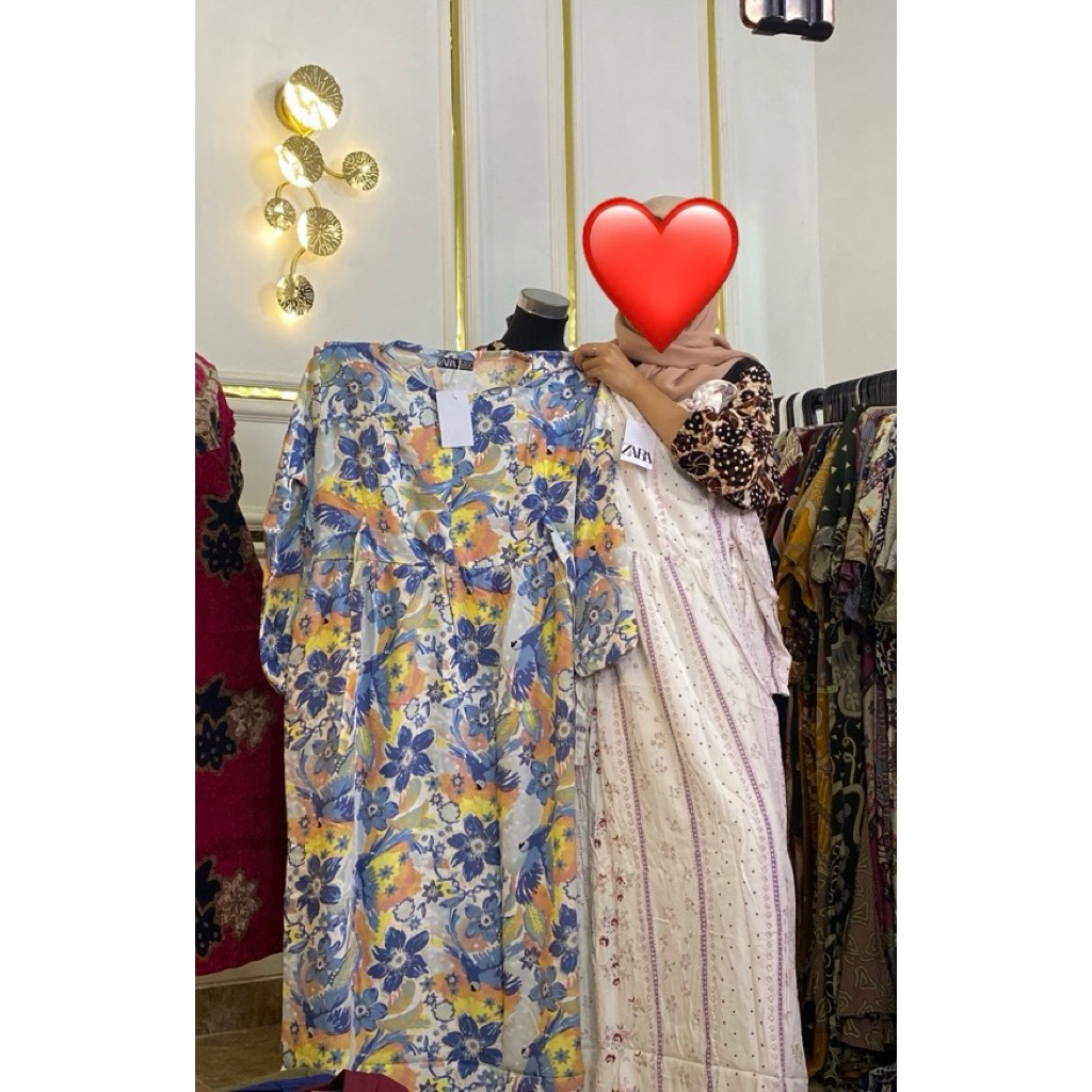 Gamis Zaraa motif viral