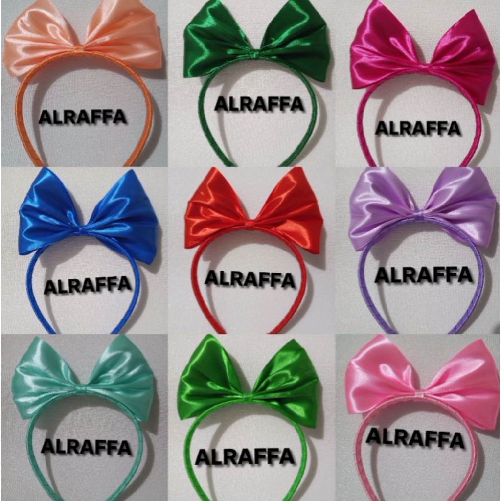 bando snow white pita warna warni bando pita besar anak perempuan dan wanita dewasa