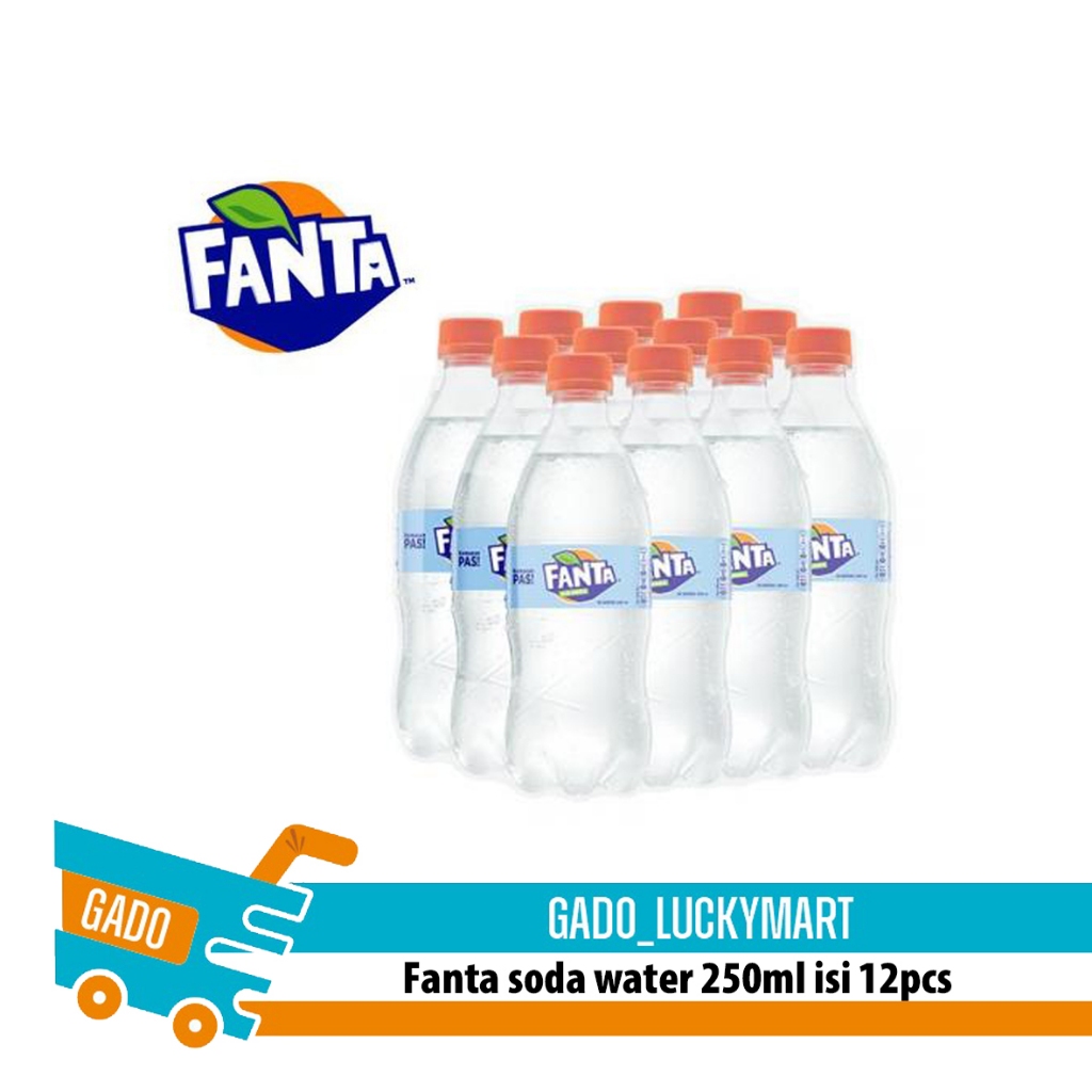 

Fanta soda water 250ml 1 karton/ fanta air soda tawar 1 pack isi 12