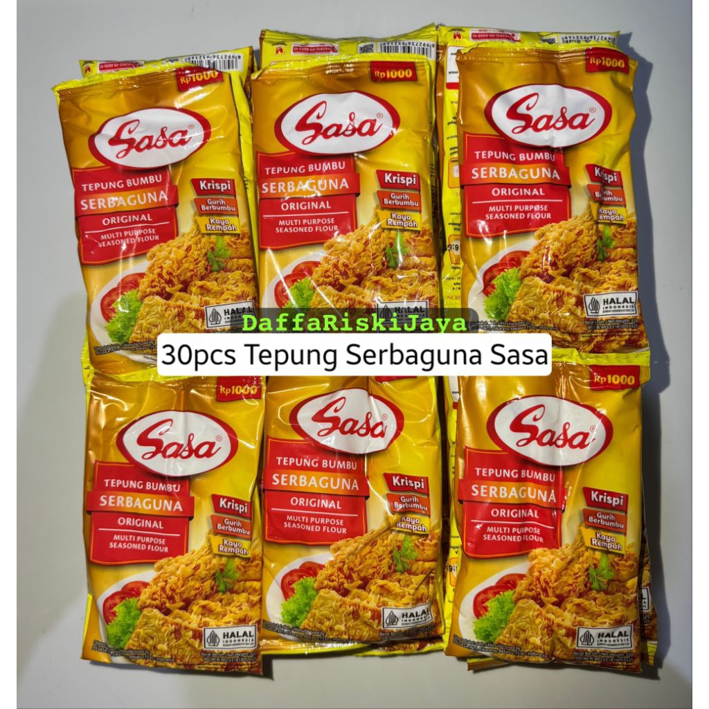 

30pcs (3renceng) TEPUNG SERBAGUNA SASA ORIGINAL 32gram