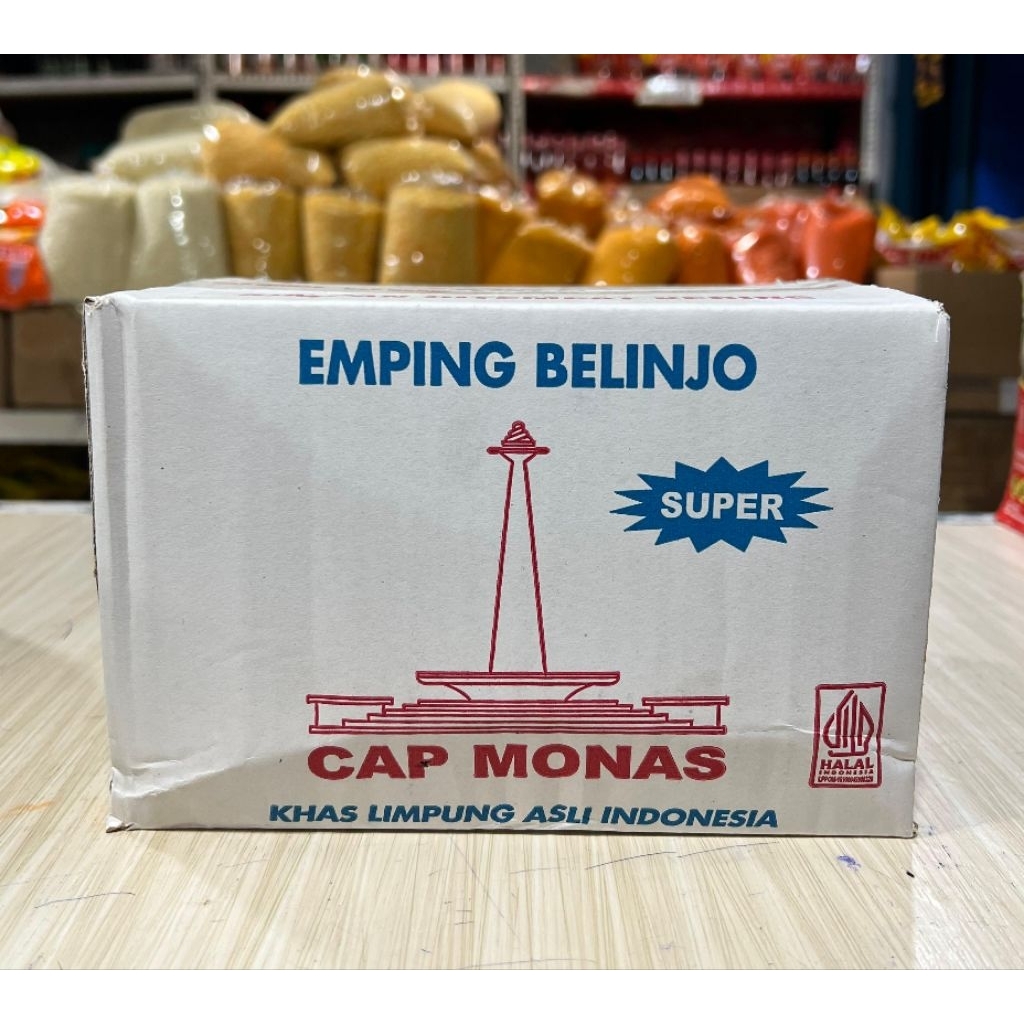 

Emping Belinjo Cap Monas / Kerupuk Emping Melinjo Repack 500 gr / Kemasan 1 Kg