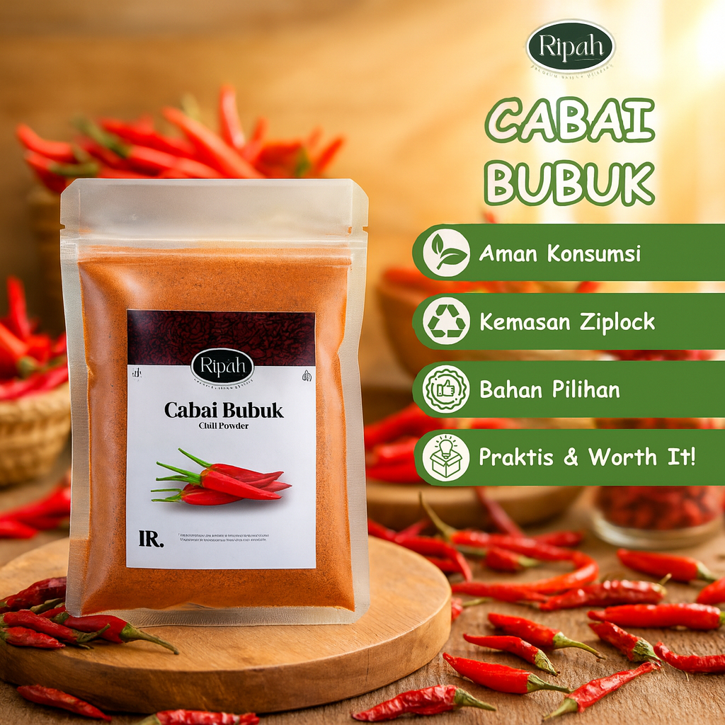 

50gr Cabe Bubuk / Ground Chili / Rempah / Ripah Rempah PREMIUM