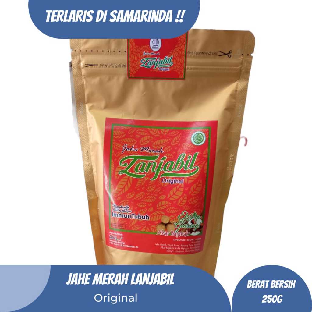 

Teh Jahe Merah Lanjabil Instan Herbal Asli Kalimantan – Oleh Oleh Khas Samarinda Balikpapan | Minuman Rempah Tradisional Penghangat Tubuh 100g