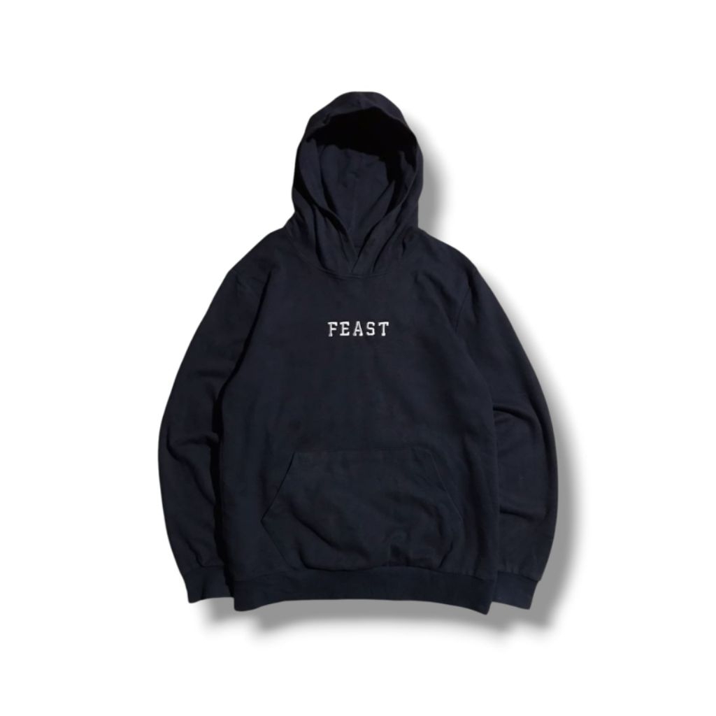 Hoodie feast bordir navy
