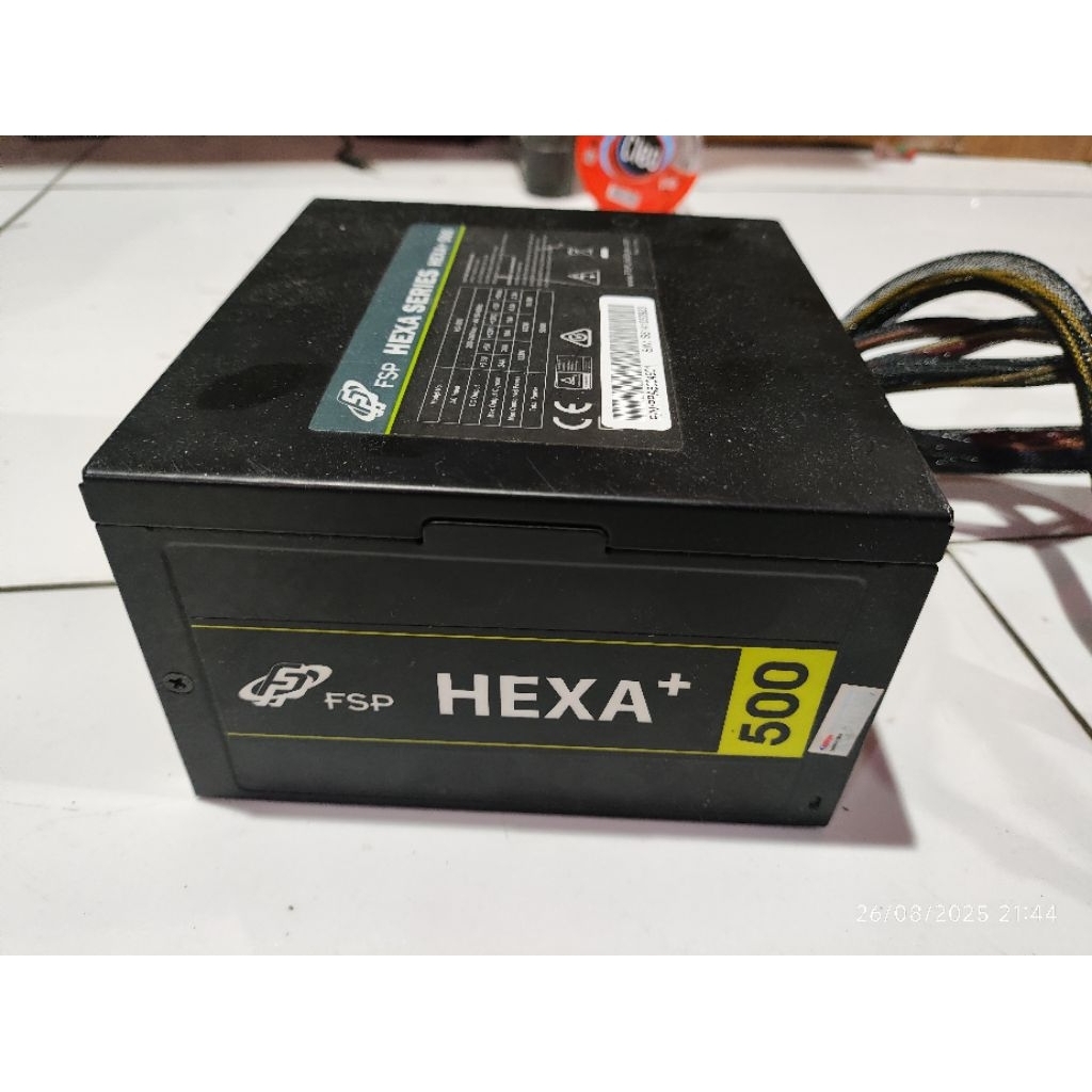 Psu fsp hexa+ 500w bekas normal segel