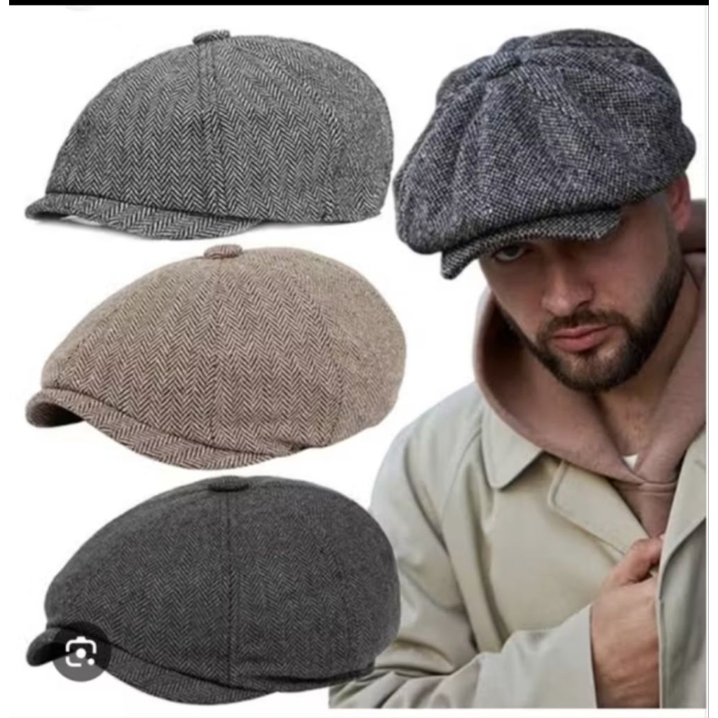 topi baretta motif klasik import premium topi seniman