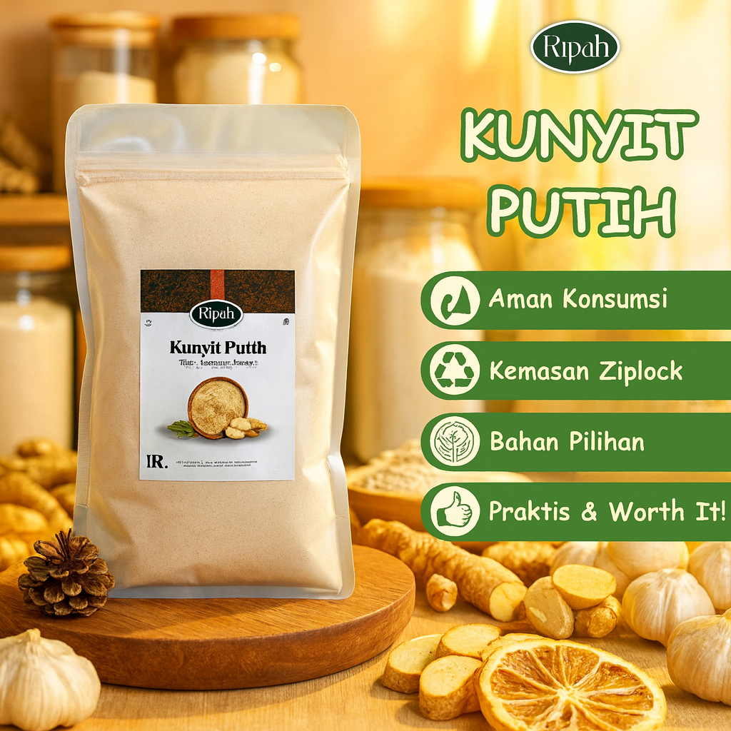 

75gr Kunyit Putih Bubuk / Ground Curcuma / Rempah / Ripah Rempah PREMIUM
