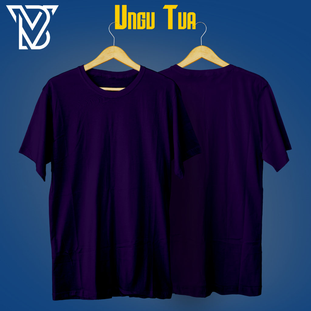 UNGU TUA - KAOS POLOS COTTON COMBED 24S