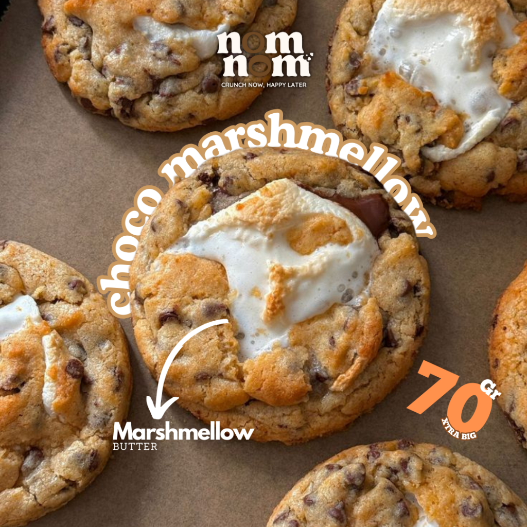 

NomNom - Choco Marshmallow Cookies – Soft & Chewy Cookies Marshmallow | Snack Mood Booster