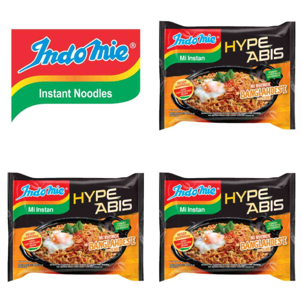 

Indomie Mi Instan Hype Abis Mi Nyemek Banglahdes'e Rasa Kari 80 Gram