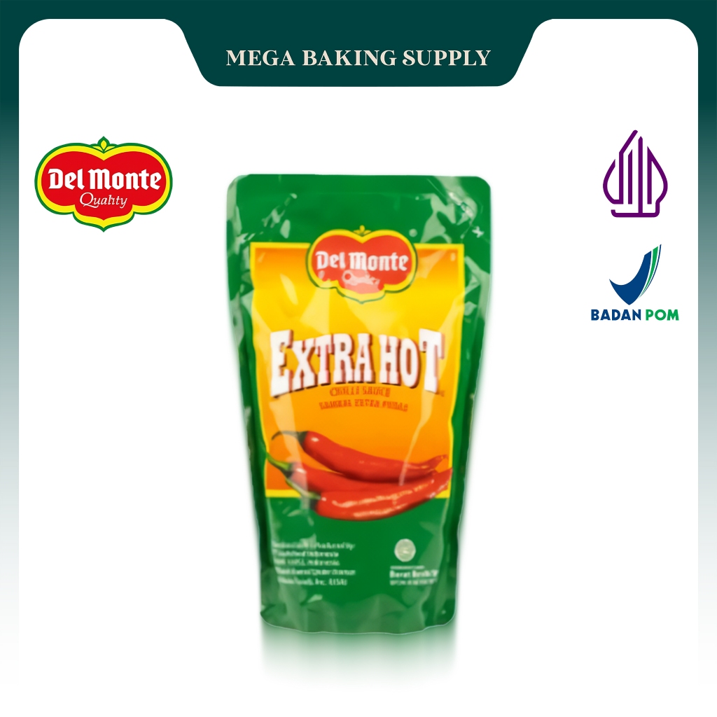 

Delmonte Saus Extra Hot Chilli Pouch 1000 gr | Mega Baking Supply
