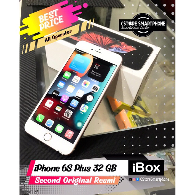 iPhone 6S Plus 32 GB Second Original Resmi iBox Sinyal Permanen