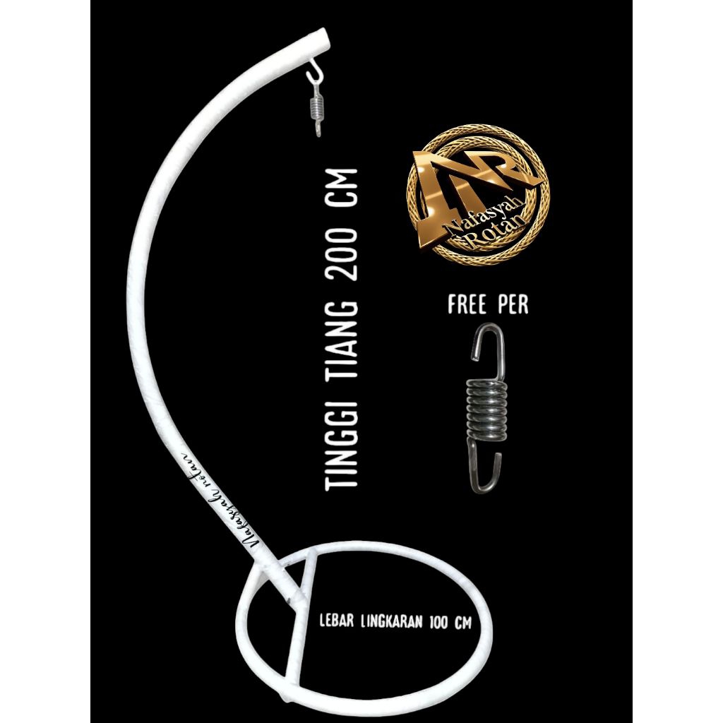 set tiang ayunan menggunakan pipa besar 60 mm / tiang ayunan rotan