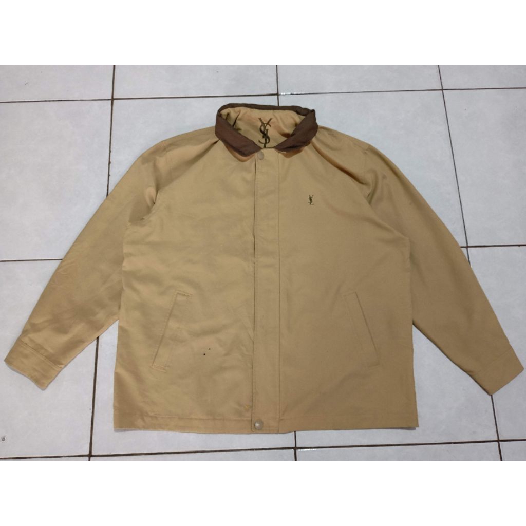 Jaket Casual Harrington YSL Yvest Saint Laurent Original