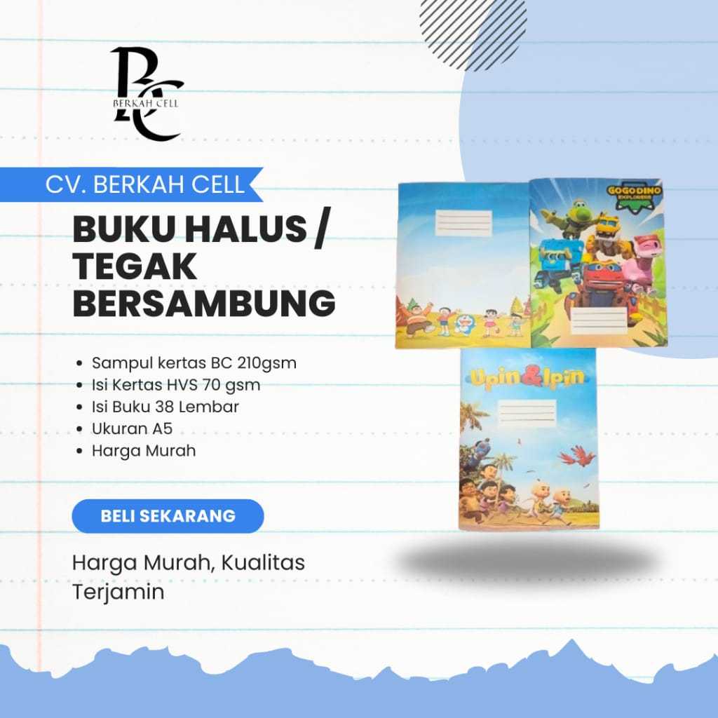 

BUKU HALUS / TEGAK BERSAMBUNG SAMPUL CUSTOM 38 LEMBAR