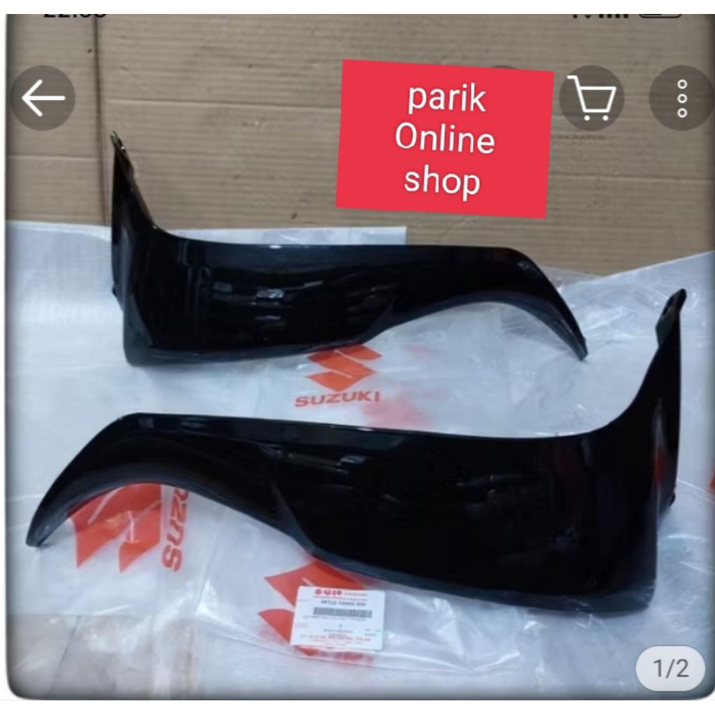 Cover Sayap Luar Hitam Kiri Kanan Suzuki Shogun 125 FL NR ROBOT