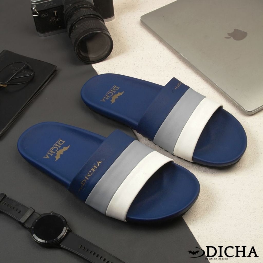 Dicha Sandal Pria Slide Distro Sendal Kasual Selop