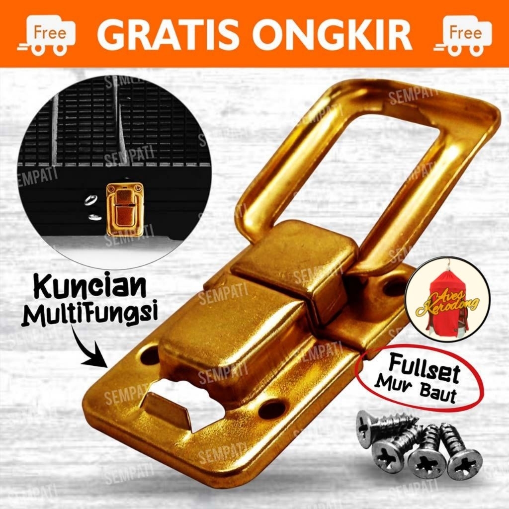 Kunci Sangkar Box Eco Kunci Laci Sangkar Kandang Kotak Burung Kacer Kenari Kolibri Mozambik
